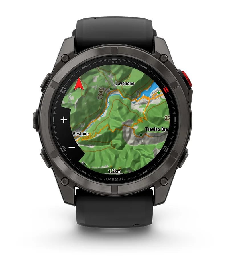 fēnix® 8 Pro – 51 mm, AMOLED – navigation sur carte améliorée